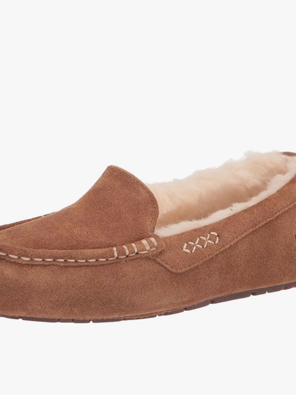 UGG Women's Suede Moccasin Slipper - Chestnut Brown